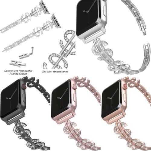 Stainless Steel Watch Strap For Apple Watch6 5 4 3 2 1 Band 38mm 40mm 42mm 44mm steel Bracelet Sport Band for iWatch series 6/5