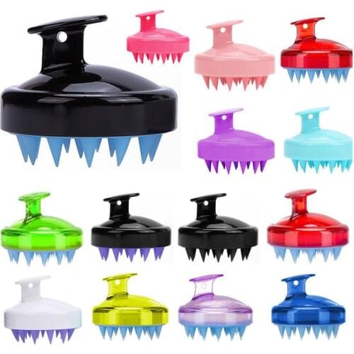 Scalp Massage Brush Deep Cleaning Remove Dandruff Silicone Anti-Slip Shower Shampoo Comb for Home