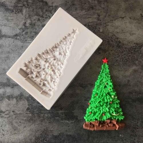 Christmas Tree Silicone Mold Epoxy Resin DIY Cake Baking Decoration Chocolate Mold Christmas Series Christmas Tree Silicone Mold