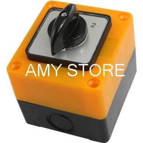 Ui 440V Ith 10A 54 x 49mm Mounting Type Changeover Combination Switch