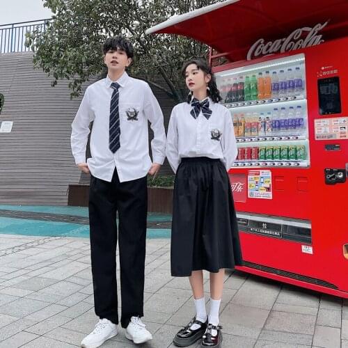 【 027#】2021 autumn new JK uniforms students class dress suit school uniform couples clothes couples clothing