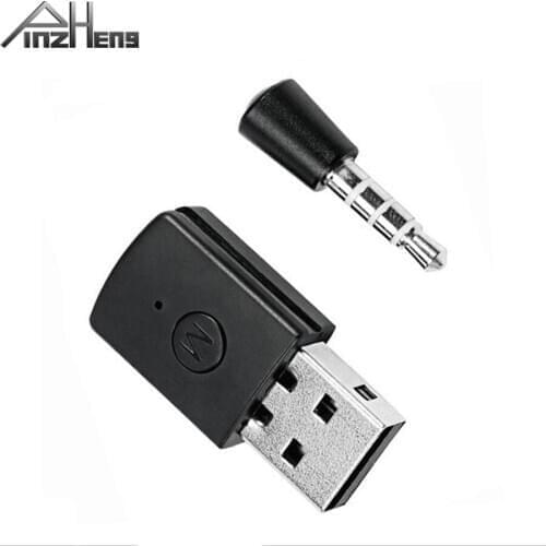 PINZHENG Bluetooth 4.0 Dongle USB Adapter For PS4 3.5mm Latest Version Wireless Bluetooth Adapter For PS4 Any Bluetooth Headsets