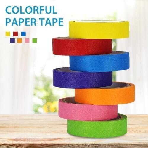 In stock high quality Paper Tapes Colorful Handmade Adhesive Tape Scrapbooking Decorative Sticker