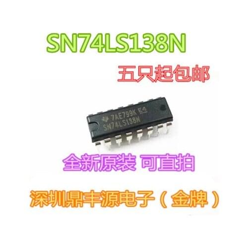 100% New&original SN74LS138N 74LS138 DIP-16