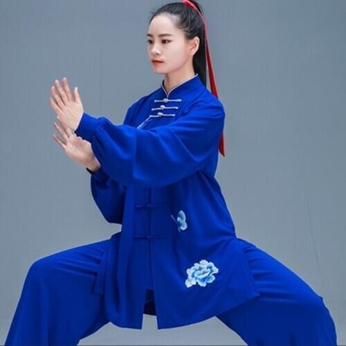 2020 Martial Arts Set Wushu Uniform Kungfu Clothes Chinese Warrior Costume Kung Fu Outfit Swordsman Tai Chi Clothing TA1874