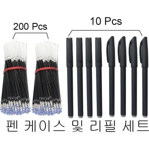 210 Pcs/set Automatic Disappearing Refill Fading Cartridge Normal Temperature Ink Disappear Slowly Gel Pen Refill Ball Pen