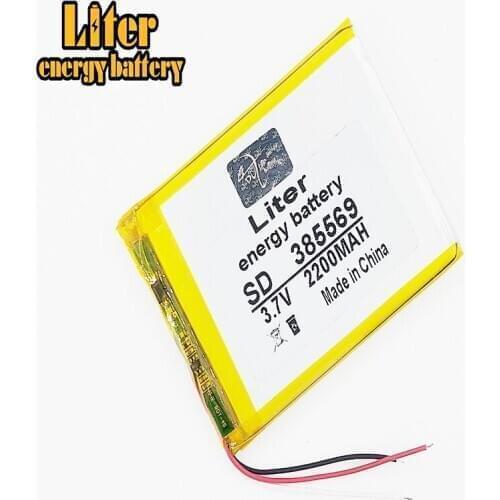 3 line 385569 3.7V 2200mah Lithium polymer Battery With Protection Board For GPS Tablet PC Digital Products