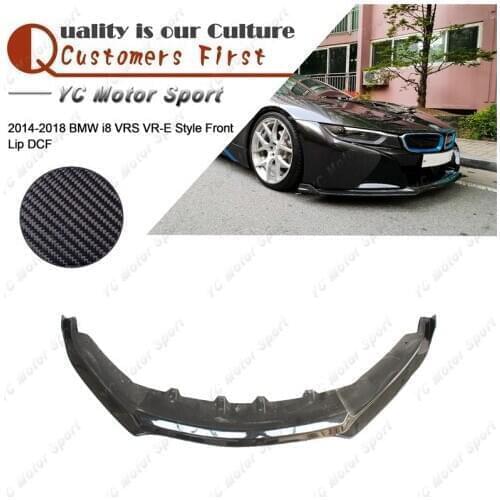 Car Accessories Dry Carbon Fiber Front Lip Fit For 2014-2018 i8 VRS VR-E Style Front Bumper Lower Splitter Lip