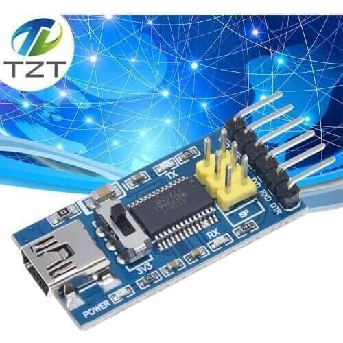 FBasic Breakout Board for arduino FTDI FT232RL USB To TTL Serial IC Adapter Converter Module for arduino 3.3V 5V FT232 Switch
