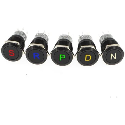 ELEWIND 19mm Illuminated Symbol Push Button Switch(Any symbol you can choose)