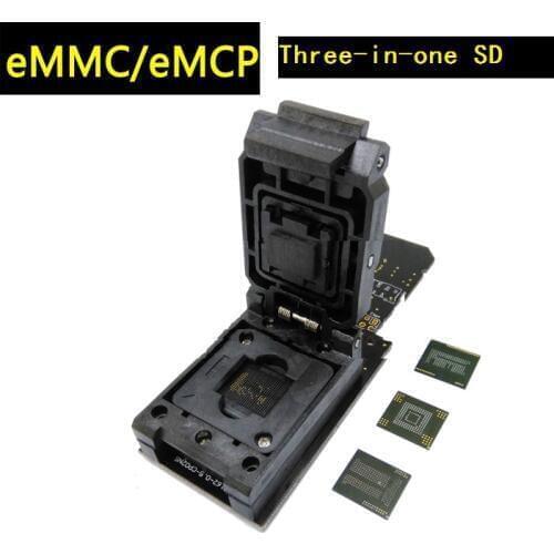 EMMC153/169 eMCP162/186/221 three-in-one SD interface test seat data recovery seat