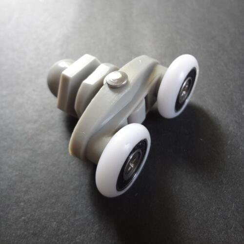 6 Types diameter Brass pulleys double wheel accessories, Antirust shower room glass sliding door rollers wheels pulleys