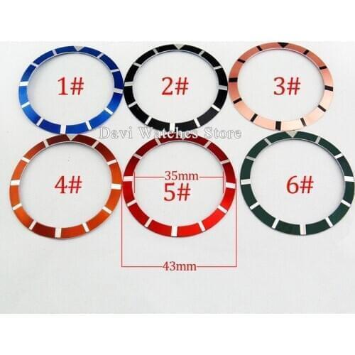 Hot Selling 43mm Aluminum Material Watch Bezel Insert Fit 46mm Watch