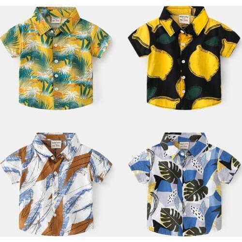 LINGAO Boys' Short Sleeve Shirts