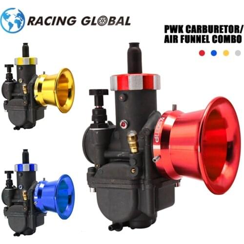 ALCON- Racing PE28mm PE30mm Motorcycle Carburetor Hand Choke + 50mm 55mm Air Filter Set For CR80 CR80RB CR85 CR85R KX80 KX100