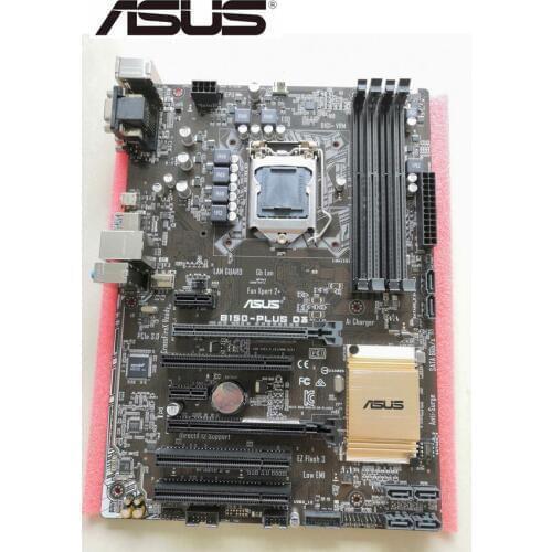 Desktop Motherboard Asus B150-PLUS D3 B150 Socket LGA 1151 For Core i7 i5 i3 DDR3 64G USB3.0 Used Mainboard