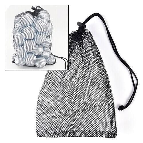 Nylon Mesh Nets Bag Pouch Golf Balls Table Tennis Hold Up to 15 Balls Carrying Holder Sports Storage Bags Outdoor Tools