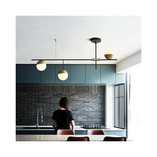 Nordic NEW Style living room pendant lamp Glass pendant light Restaurant lights LED lamp E27 AC85-265V Freely adjustable shape