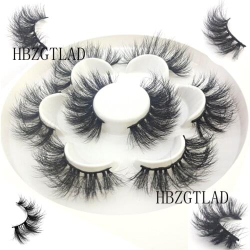 NEW 18-25mm 3D Mink Lashes Wholesale Eyelashes Bulk mix 40Pairs Soft Fluffy Messy Natural Mink Lashes Makeup Mink Eyelashes