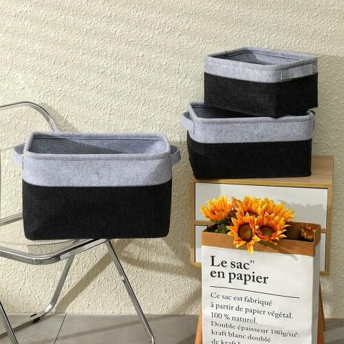 New Large Folding Fabric Felt Storage Box Pet Dog Toy Accessory Storage Bins Toys Organizer Gift Storage Basket With Handles