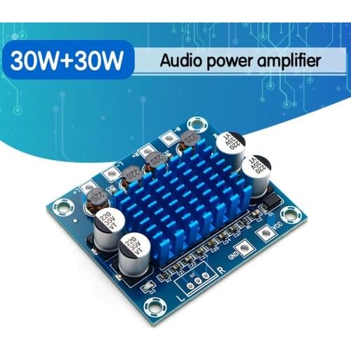 Official XH-A232 30W+30W 2.0 Channel Digital Stereo Audio Power Amplifier Board DC 8-26V 3A Two Channels
