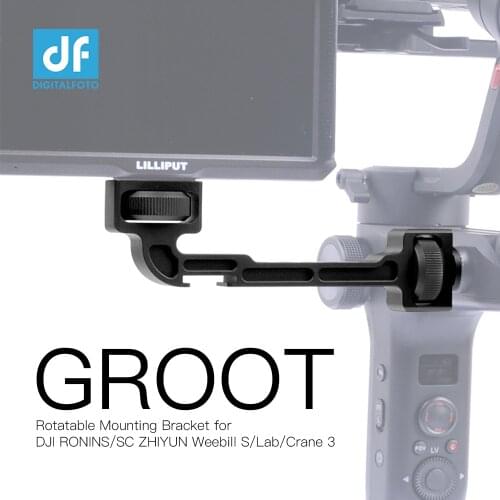 GROOT ZHIYUN WEEBILL S/LAB Crane 3/3S DJI RONIN S2/RONIN S/SC2 Extension Rotatable Bracket for Monitor LED Video Light