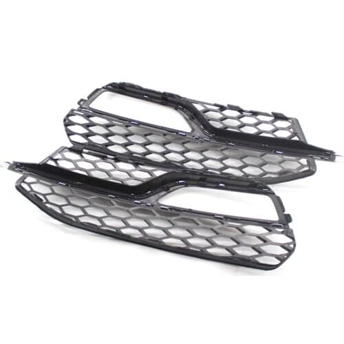 1 Pair Front Fog Light Grilles fits Audi A3 S3 13-17 Anti-scratch