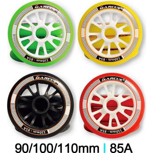 JK 90/100/110mm Skate roller 4 PCS Speed Inline Skates Wheels 85A Race Skating Wheels For Powerslide Marcus Speed Patines LZ1