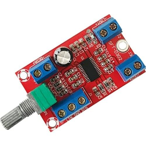 Sft-d302 digital power amplifier board wide voltage 12V finished product 30W x2 high power power amplifier module