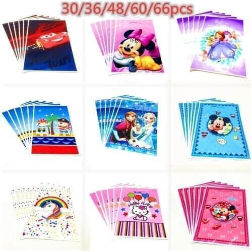 Disney Mickey Minnie Mouse Theme Party Gift Bag Party Decoration Plastic Candy Bag Loot Bag For Kids Festival Party Supplies