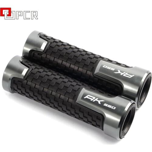 For KYMCO AK 550 AK550 Accessories 7/8" Motorcycle Universal CNC Aluminum 22mm Handlebar Hand Grips Rubber Gel Handle Grip