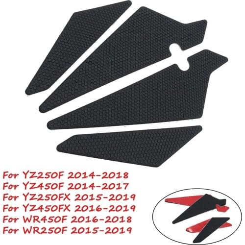 Motor Gas Tank Side Grip Traction Knee Protector Sticker Anti Slip Pad For Yamaha YZ250F YZ450F YZ250FX YZ450FX WR250F WR450F