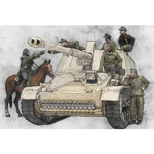 1:35 Resin Figure Model Kit Unassambled Unpainted S065(NO TANK)