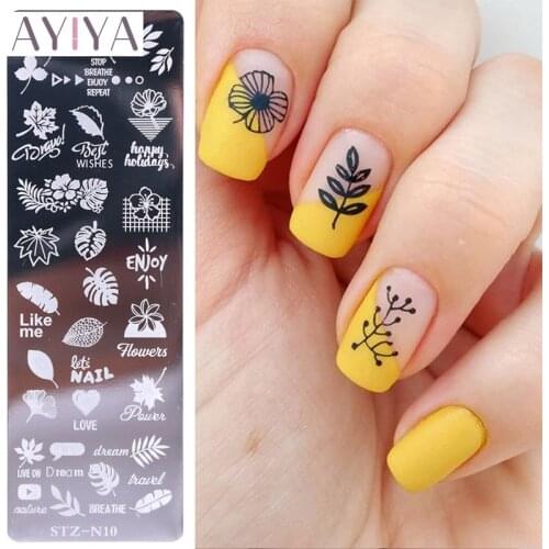 1PCS Nail Art Transfer Steel Plate, Explosive Small Floral Butterfly Petals Snowflake Elk Christmas Nail Template Transfer