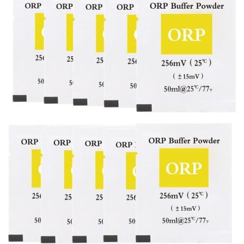 10pcs ORP calibration powder buffer powder ORP powder tester measuring calibration solution 256mV ORP meter powder40% off
