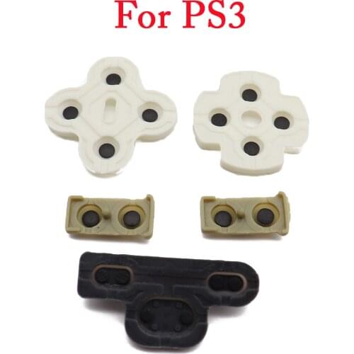 100sets/lot Conductive silicone rubber controller rubber for playstation 3 ps3 wireless controller
