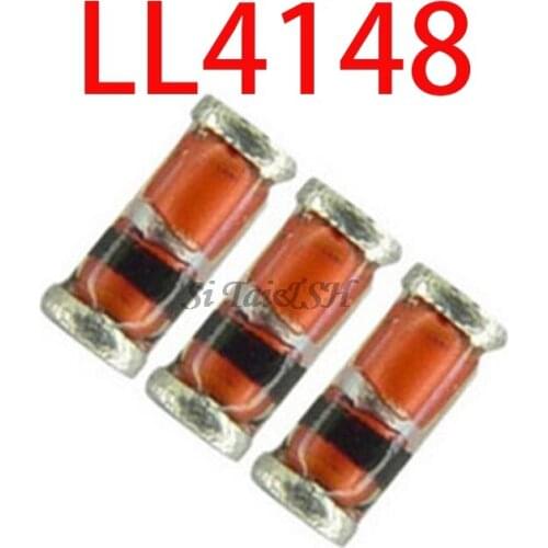100PCS LL4148 LL34 4148 SOD-80 1N4148 IN4148 Switching Diode SMD