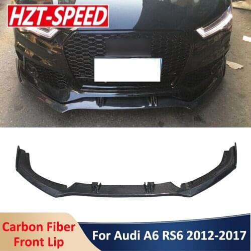 2012-2017 RS6 Carbon Fiber Front Lip Bumper Shovel Spoiler Diffuser Car Body Kit For Audi A6 Modified RS6 and Real RS6 Midify