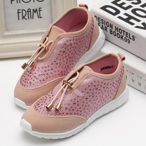 2018 New Spring Autumn Children Shoes Girls Sport Shoes Fashion Comfortable Outdoor Breathable Kids Sneakers Girls Shoes