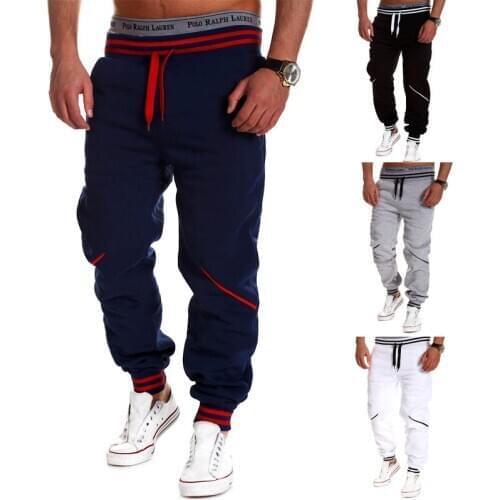2020 streetwear hip hop sweatpants contrast color stitching trousers new casual fashion sport pants spring homme trousers K007