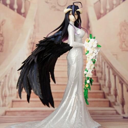 25cm F:NEX Japanese Anime UnionCreative OVERLORD Albedo Wedding Anime PVC Action Figure Toy Game Statue Collectible Model Doll