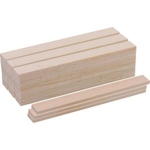 30pcs Rectangular Wood Floats Stick Wooden Strips Wooden Color 100mm