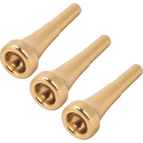 Trumpet Mouthpiece Brass Bright Golden Wind Instrument Parts Performance