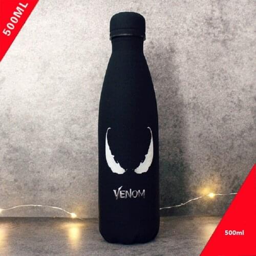 500ml Insulated Stainless Steel Thermos Mug Sport Water Bottle For Girls Rubber Painted Surface Vacuum Flask Coffee Cup Bottle