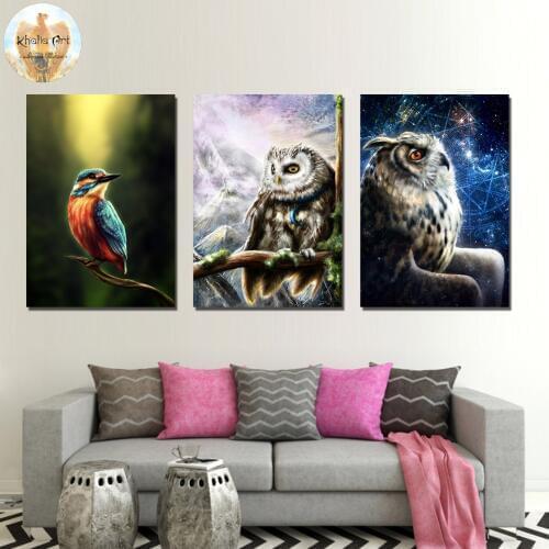 Artsailing Kingfisher by Khalia HD print 1 piece canvas art Kingfisher and Owl Abstract Wall Pictures For Living Room Poster