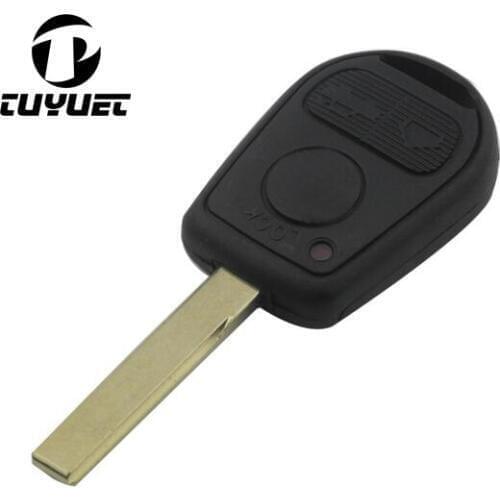3 Button 2 Track Remote Key Shell Case FOB for BMW 3 5 7 Series Uncut Key Blade