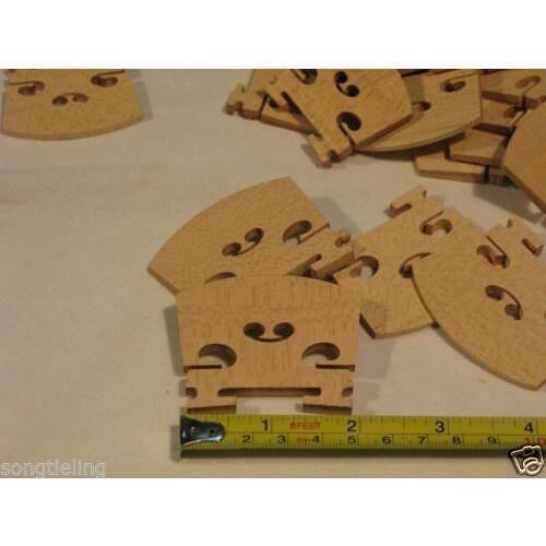Viola part,20pcs Best maple viola bridges 44mm-56mm,laser precise