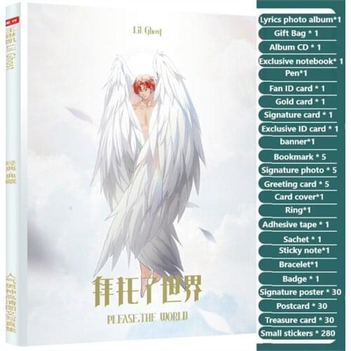 NINE PERCENT Wang Linkai Photobook Chinese Star Lii Ghos Photo Album Book With Signature photo Bookmark Greeting Card Collection