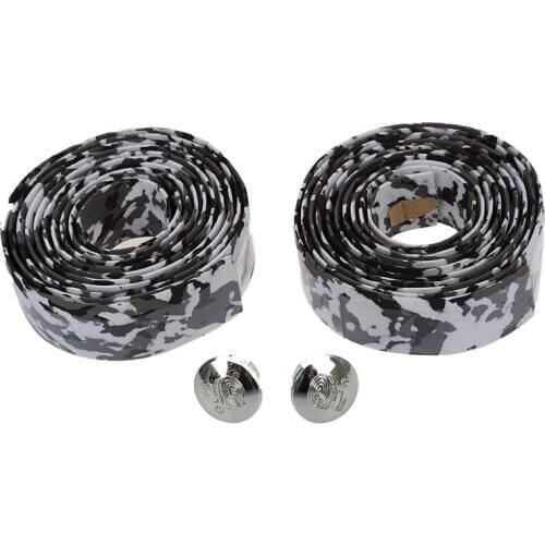 Road Bike / Bicycle Cork Handlebar Tape / Wrap (White with Black)