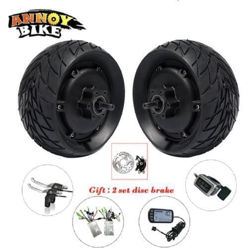 Double Drive 8'' Fat Tire 200*85 mm 48V 1000W 60km/h BLDC Electric Bicycle Hub Motor Conversion Kit Electric Scooter Motor